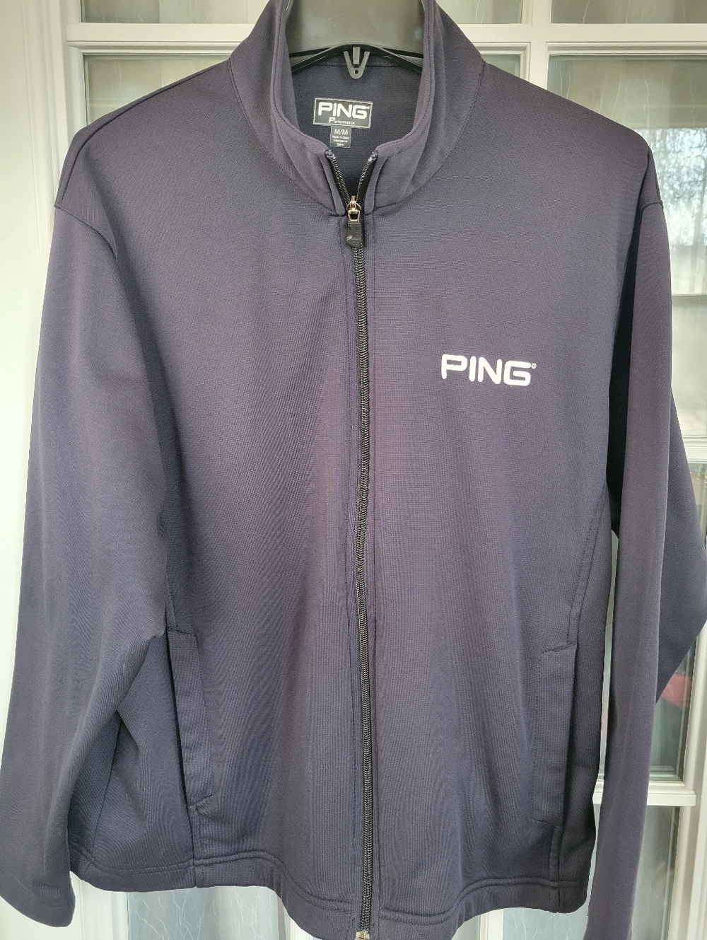 PING Men's Dark Navy Full-Zip Shirt Jacket